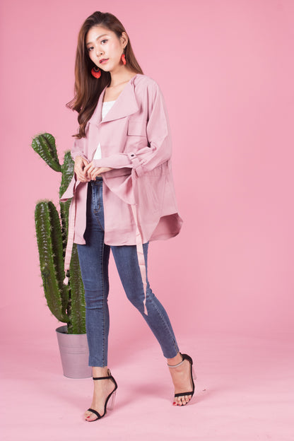 Irela Parka in Dusty Pink