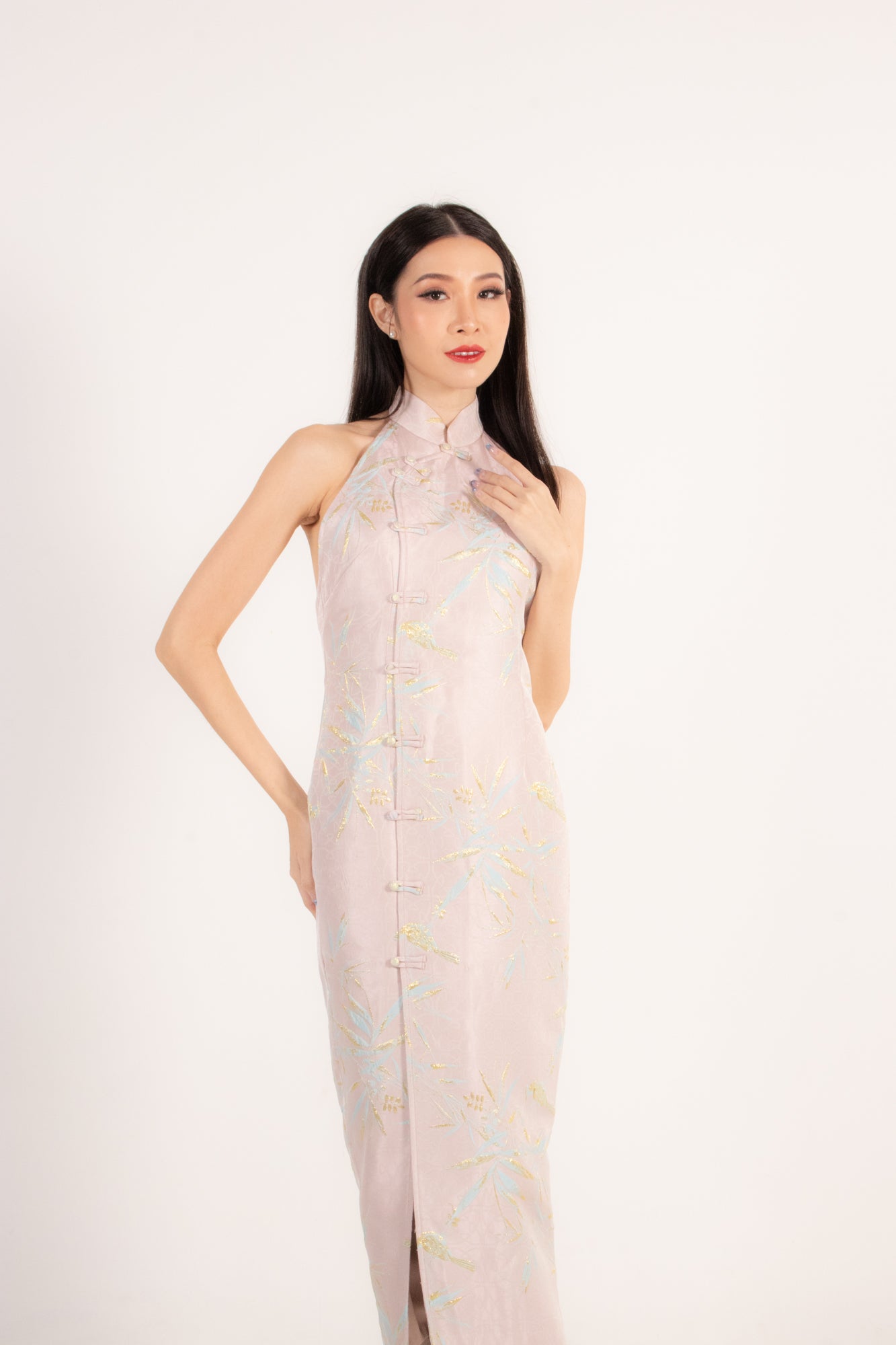 Pink store oriental dress