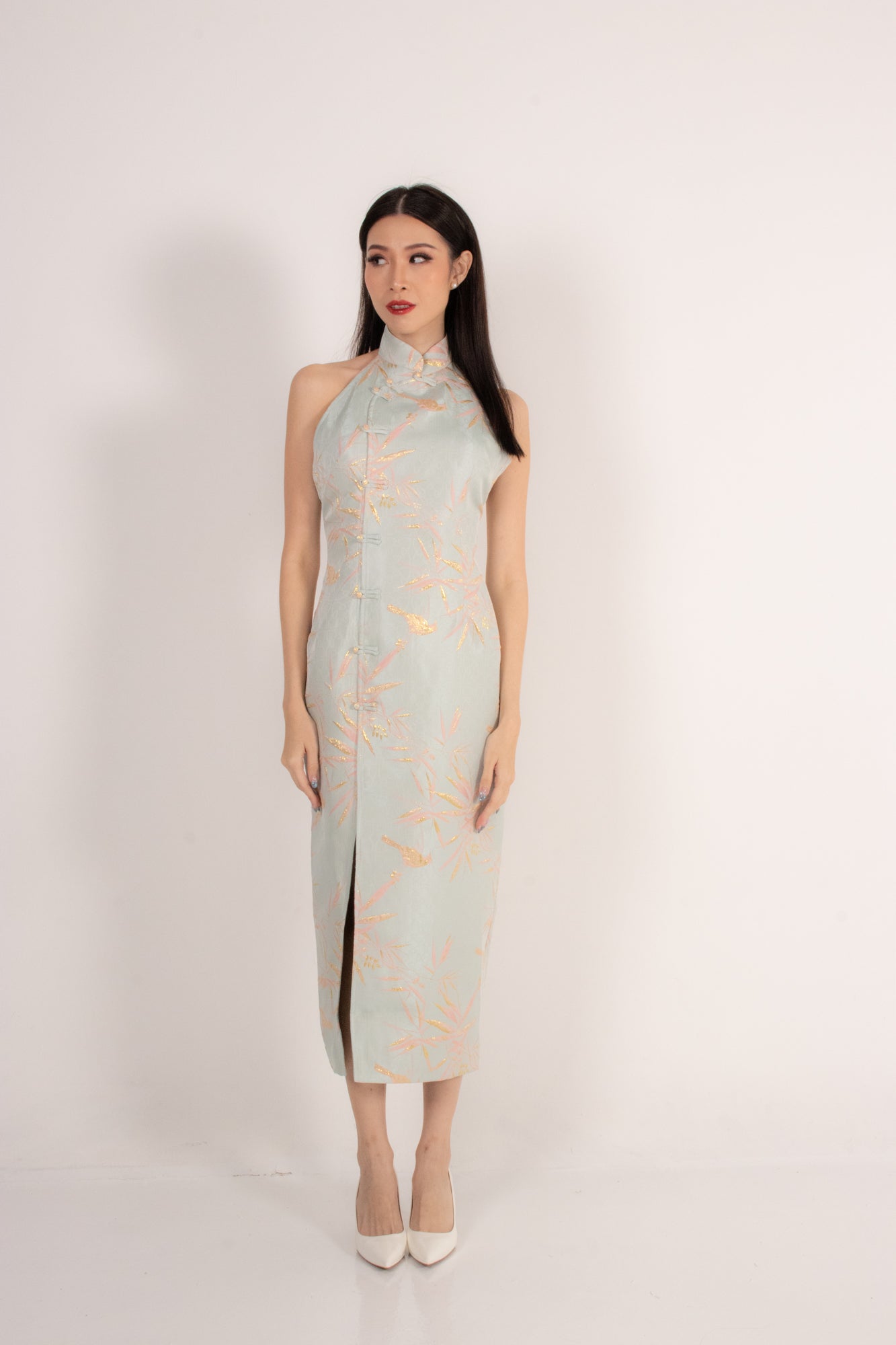 Yuan Oriental Qipao Dress in Mint – LBRLABEL
