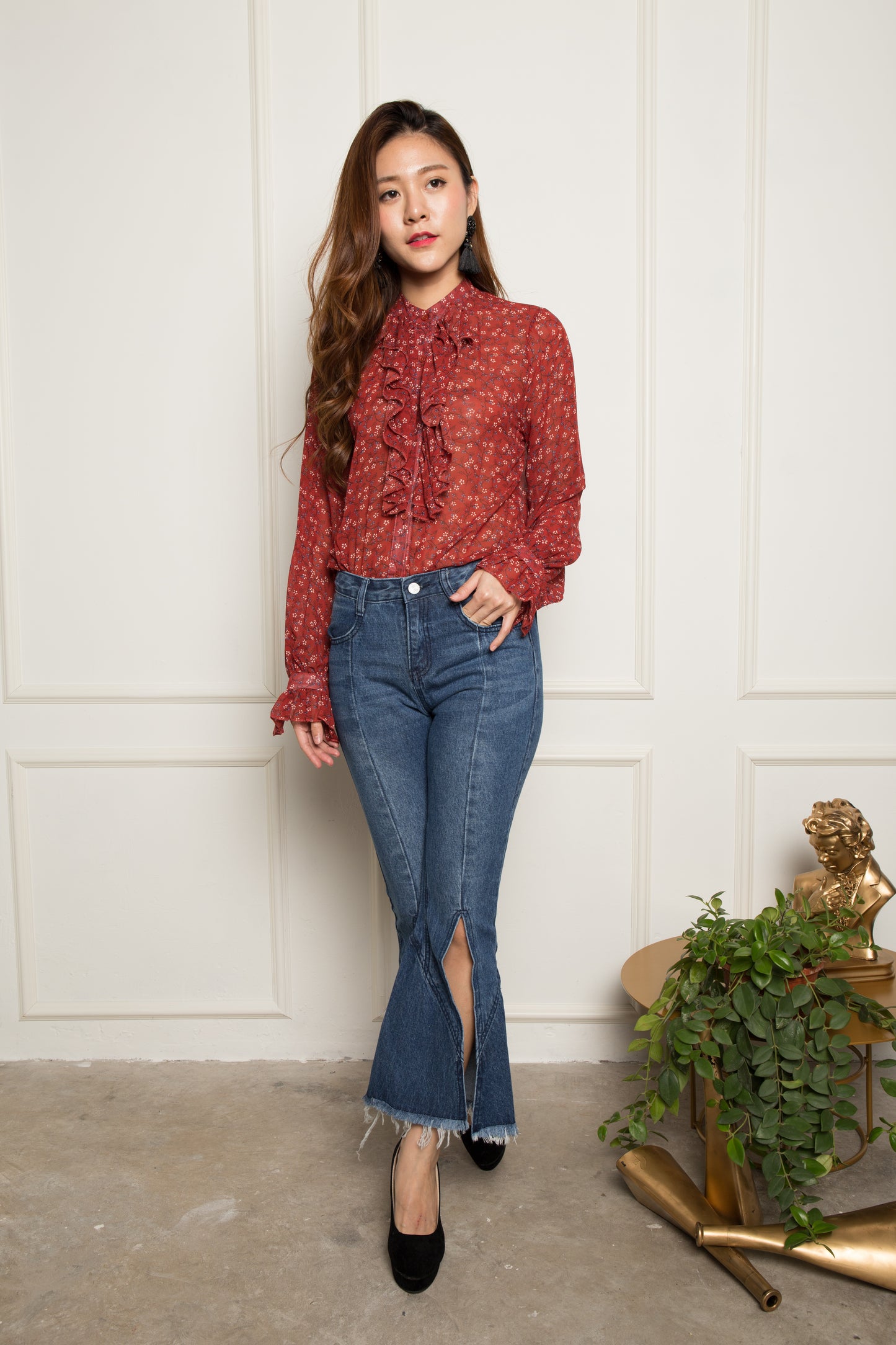 Saralynn Floral Flutter Top