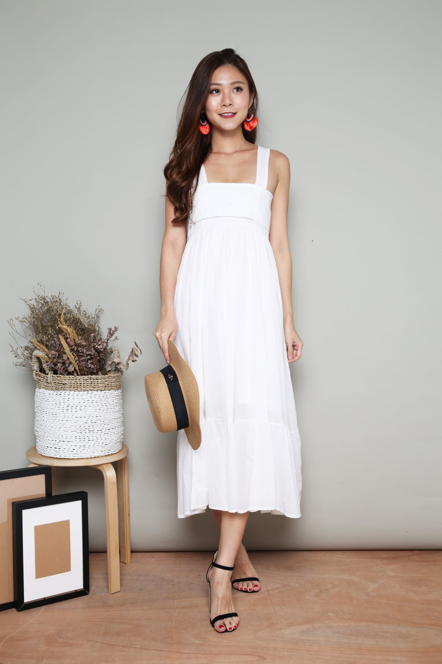 Nevah Maxi Dress in White