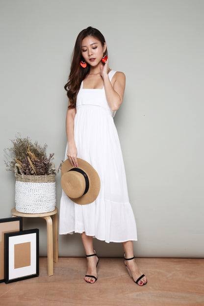 Nevah Maxi Dress in White