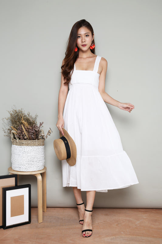 Nevah Maxi Dress in White