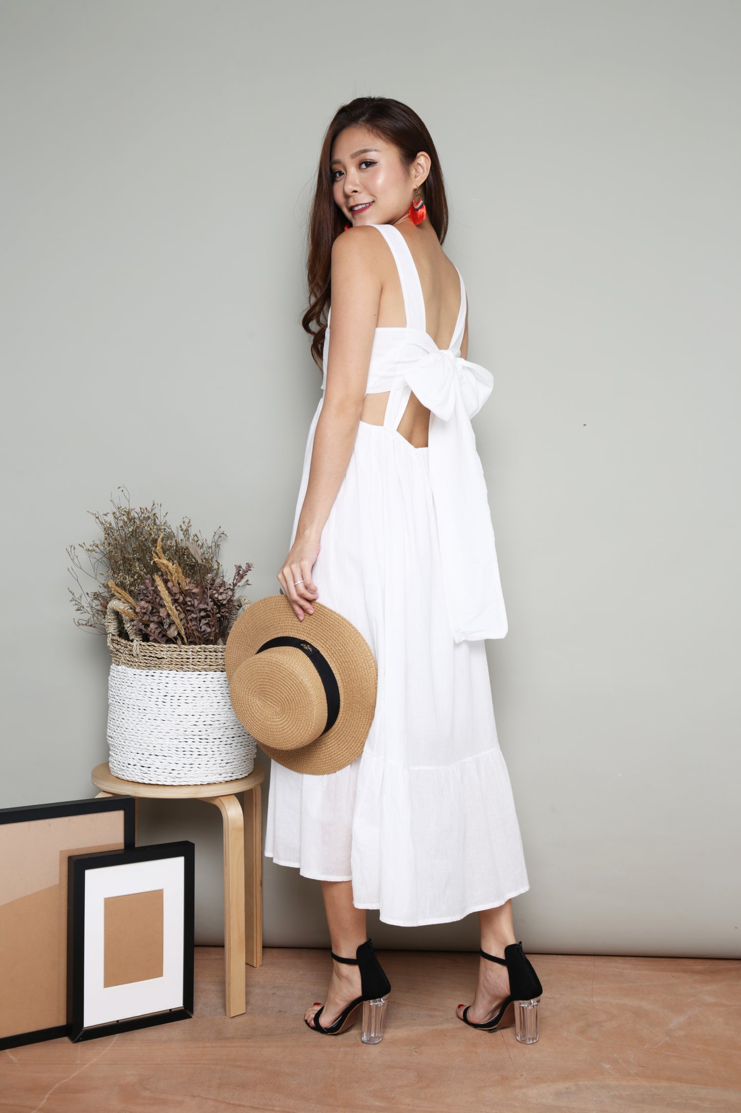 Nevah Maxi Dress in White