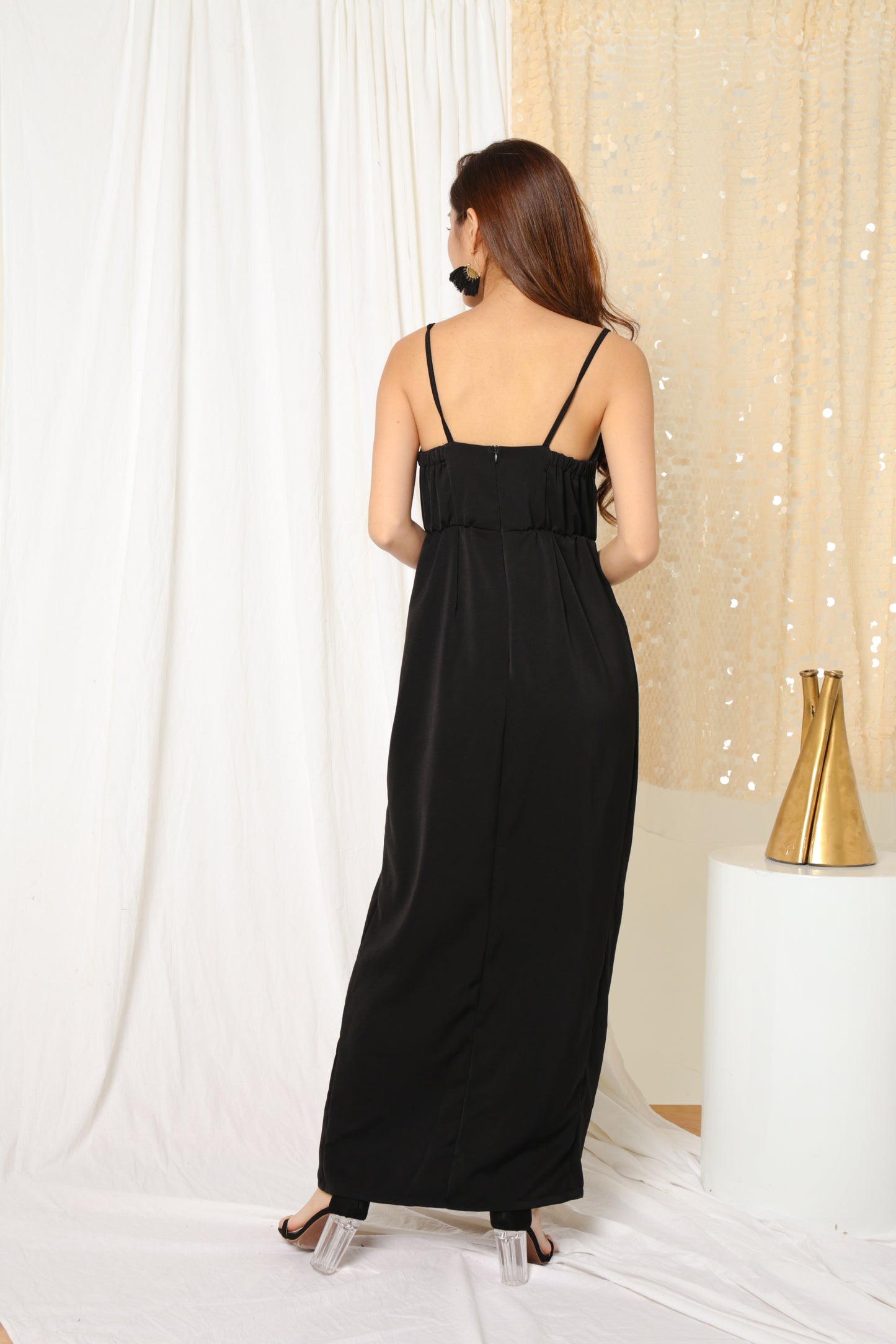 LUXE- Joeise Gown Dress in Black